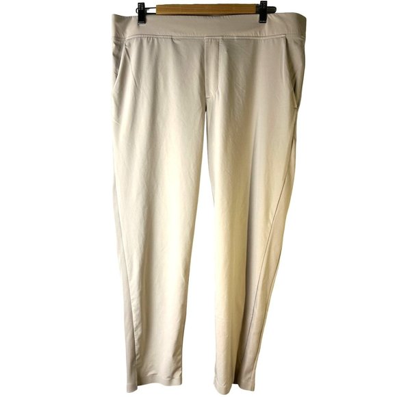 Athleisure Workout Wear Athleta Abalone Grey Brooklyn Ankle Pant, Women's 14 - Picture 1 of 14